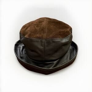 Boutique Kates Canada Womens Brown Wool Felt Cloche Hat Size M Cap